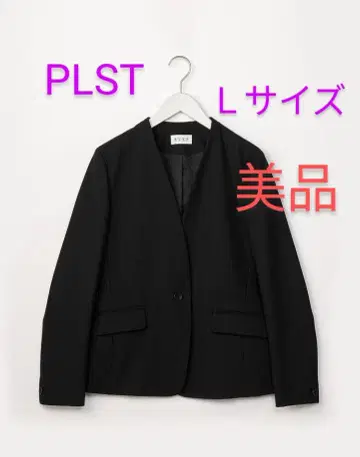 [ 새상품급 ] PLST 브러쉬드 백 컬러리스 자켓 블랙 L
