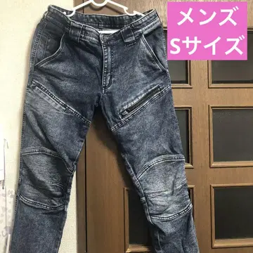 데님 슬림핏 팬츠 지퍼 포켓 부착