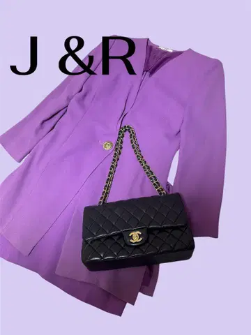 J &R 퍼플 보라색 롱 자켓 수트