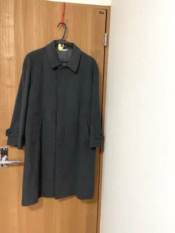 MITSUKOSHI 다크 그레이 울 코트
