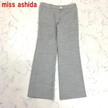 A6109 미스아시드 슬랙스 스트레이트 면 코튼 그레이 7