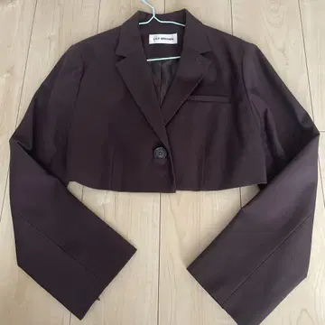 LILY BROWN 슬릿 슬리브 크롭 테일러드 자켓