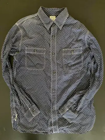 오어슬로우 orslow 도트 무늬 워크 셔츠 사이즈 3