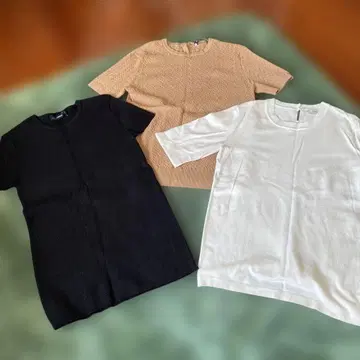ZARA 반팔 니트탑 3종 세트