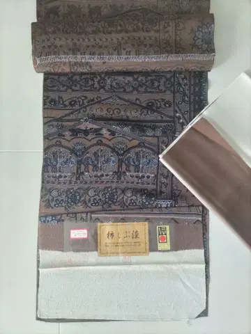 세탁 후  크레이프 원단 코몬 기모노 코프트 패턴