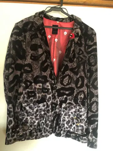 maxsix 맥스식스 lip 레오파드 벨로아 자켓 onemade