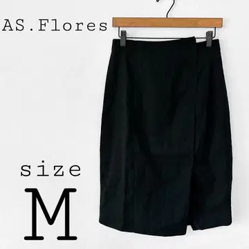 AS.Flores [ M ] 타이트 스커트 블랙 계열 오피스 슬릿