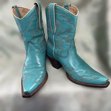 SENDRA 세드라 웨스턴 부츠 터콰이즈 레어 컬러