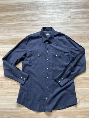 돌체앤가바나 네이비 캐주얼 셔츠 긴팔