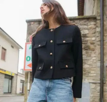 ZARA 플랩 크롭 자켓
