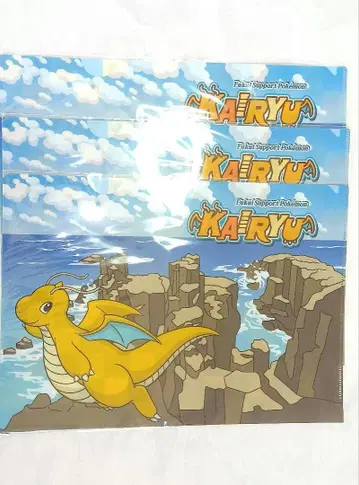 포켓몬 로컬Acts 카이류 클리어 파일 3장 세트 후쿠이현 한정판