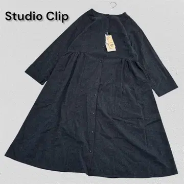 미사용 Studio Clip 모듬 절개 원피스 더블 프론트 겉옷