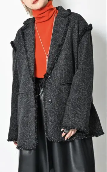 CITYSHOP FRINGE TWEED JACKET / 36