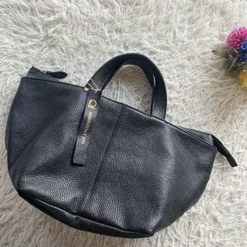 MARINEDAY 마린데이 슈링크 레더 토트백 블랙