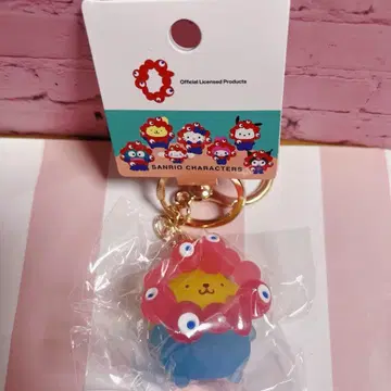 오사카 만박 산리오 변신 키링 클리어 폼폼푸딩