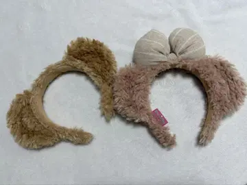 디즈니랜드 시 셰리메이 더피 복슬복슬 머리띠 모자