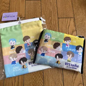 시마무라 BTS Island 인더썸 콜라보 상품 에코백 복조리