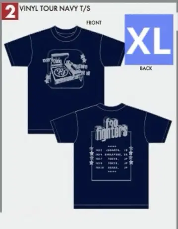 푸 파이터즈 T셔츠 XL 사이즈 새상품 굿즈