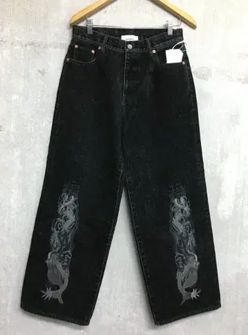 더블렛 택 포함 새상품 25AW 자수 데님 팬츠 사이즈 S