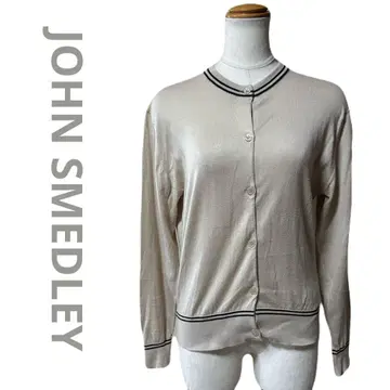 고품질 JOHN SMEDLEY 존스메들리 가디건 베이지 S