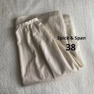 [ 새상품급 ] Spick & Span 나일론 새틴 볼륨 스커트 38