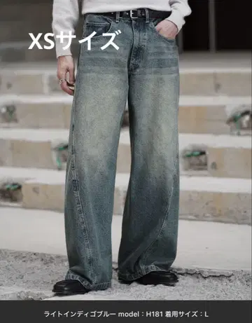 WYM LIDNM VINTAGE WASHED CURVED DENIM