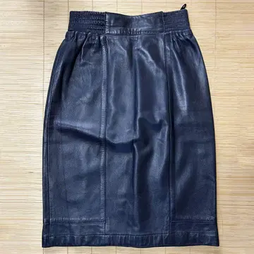 PEDRO PIZA 가죽 스커트 네이비