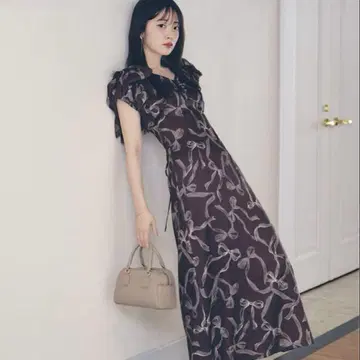 snidel 리본 무늬 원피스