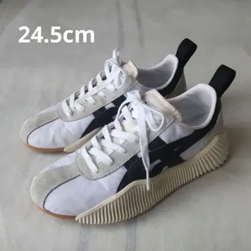 오니츠카타이거 스니커즈 아크로몬트 화이트 블랙 24.5cm