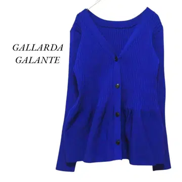 GALLARDAGALANTE 전후 2WAY 페플럼 2WAY 가디건 블루