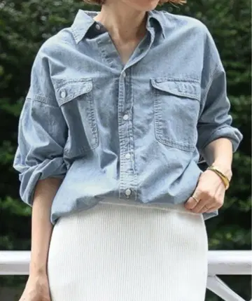 Deuxieme Classe AMERICANA 샴브레이 셔츠