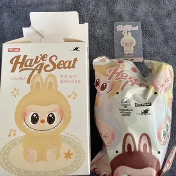 POP MART Have A Seat LABUBU 봉제 인형 DADA