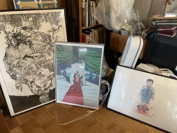 오토모 가츠히로 GENGA전 프레임 포스터 3점 아키라 AKIRA