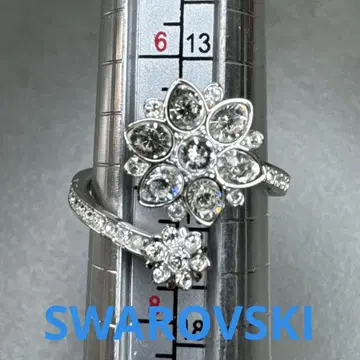 SWAROVSKI 스와로브스키 플라워 크리스탈 반지 15호