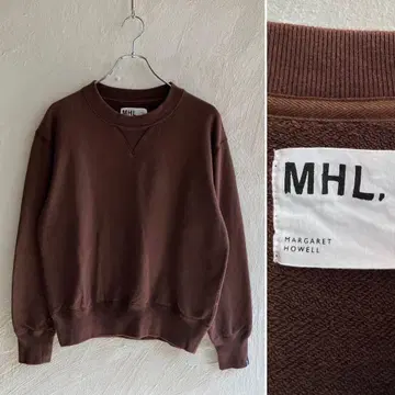 새상품급 MHL. LOOPWHEELER 크루넥 맨투맨 브라운
