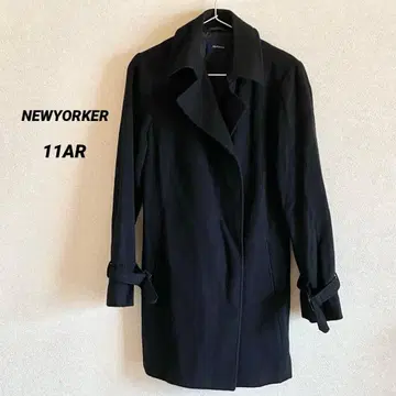 뉴요커 울 코트 캐시미어 혼방 블랙 11AR