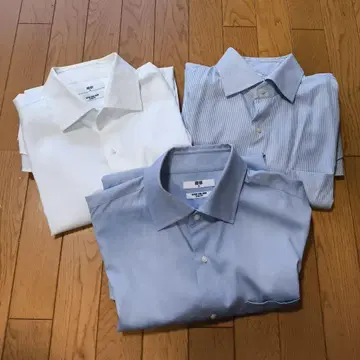 UNIQLO 슈퍼 논아이론 슬림핏 셔츠 XL 3장 세트