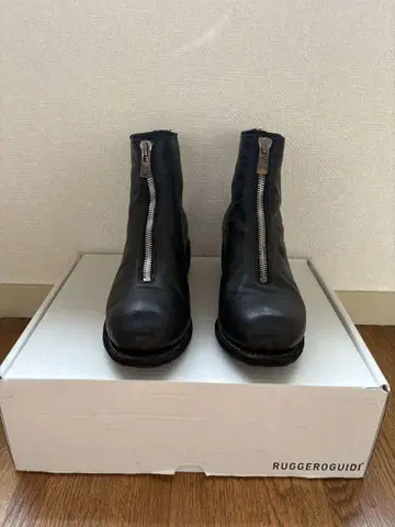 [ 정품 ] Guidi 구이디 PL1 프론트 지퍼 부츠 블랙 컨디션 최상