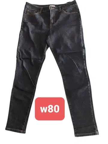 시네마 클럽 스키니 데님 w80 사이즈 다크 블루