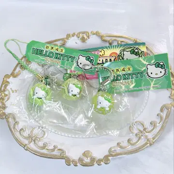 헬로키티 군마 한정판 양배추 스트랩 세트