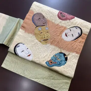 나고야 오비 노면 앤티크 레어 이중 북 모양으로 제작