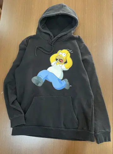 호머 심슨 후드티 블랙