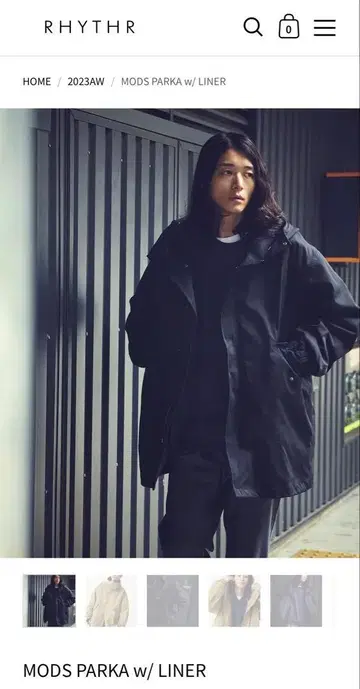 [ RHYTHR ] 모즈 파카 M 리즐 M-51