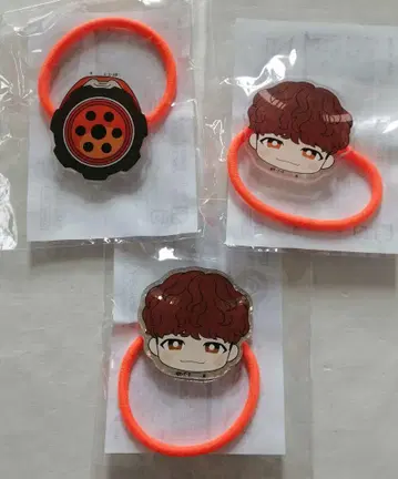 분붐저 카카오 머리끈 진키 겐반 오렌지 노멀 홀로 ver.