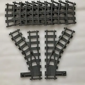 LEGO 레일 세트 곡선, 포인트 전환 2종류 12개 세트