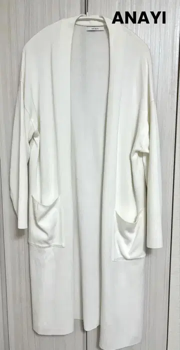 ANAYI 화이트 롱 가디건