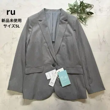 미사용 새상품 택 포함 ru 마루이 테일러드 자켓 빅 사이즈 5L 그레이