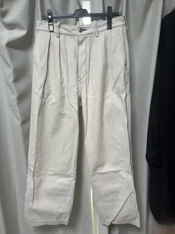 PUBLIC DENIM 와이드 데님 팬츠 화이트