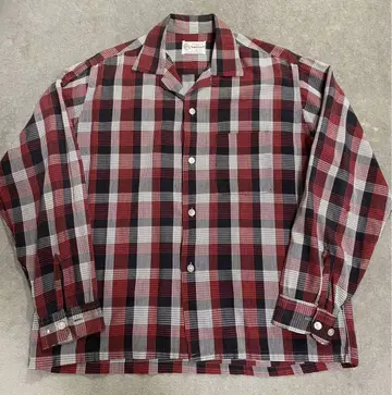 1950's TOWNCRAFT COTTON PLAID SHIRT