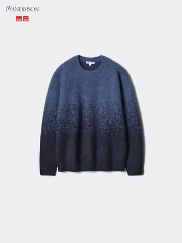 미사용 JW ANDERSON 그라데이션 크루넥 스웨터 68 BLUE